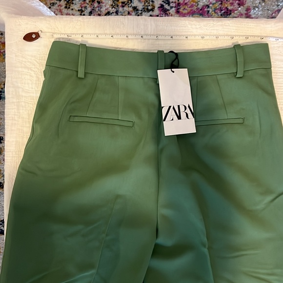 NWT Zara Light Green Tailored Pants - Mint Green - Picture 3 of 5